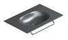 Catalano SFERA umywalka ścienna 75x50cm z kompletem mocowań czarny mat 175HZNS/0520760022